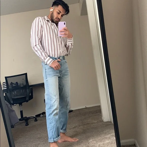 Zara Men’s Striped Shirt- new w/o tags - Picture 3 of 7